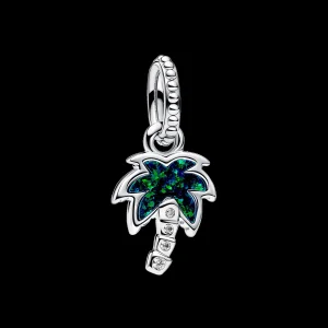 (kép) Pandora Opálfényű zöld pálmafa függő charm - 793352C01