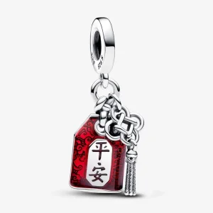 (kép) Pandora Szerencsehozó amulett dupla függő charm - 793054C01