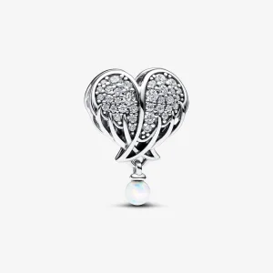 (kép) Pandora Szikrázó angyalszárnyak és szív charm - 792980C01