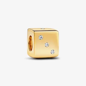 Pandora Szikrázó dobókocka charm - 761269C01 (kép) Pandora Szikrázó dobókocka charm - 761269C01