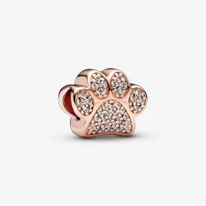 Pandora Szikrázó mancsnyom charm - 781714C01 (kép) Pandora Szikrázó mancsnyom charm - 781714C01