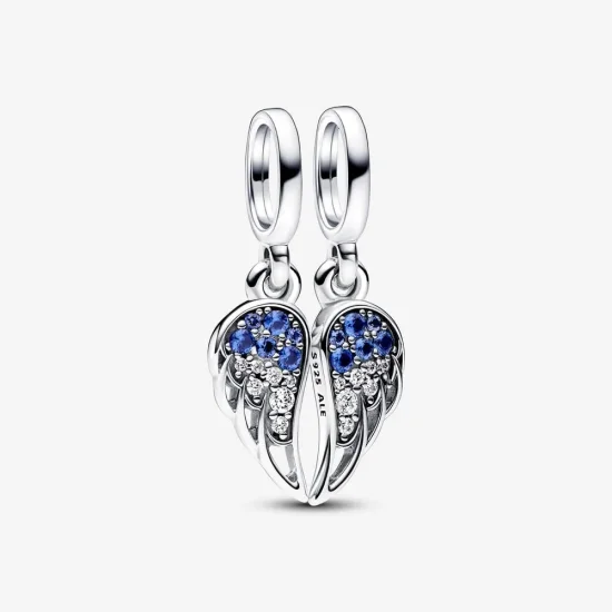 (kép) Pandora Szikrázó osztott angyalszárny függő charm - 792821C01