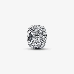 (kép) Pandora Szikrázó pavé háromsoros charm - 792820C01
