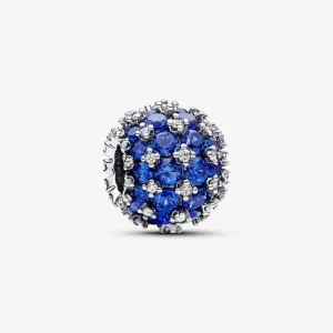 (kép) Pandora Szikrázó pavé kék kerek charm - 792630C02