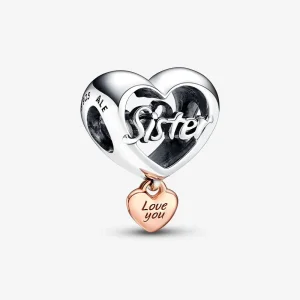 Pandora Testvéri szeretet szív charm - 782244C00 (kép) Pandora Testvéri szeretet szív charm - 782244C00