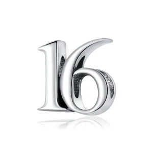 (kép) PANDORA típusú 16. szám charm - SCC1624