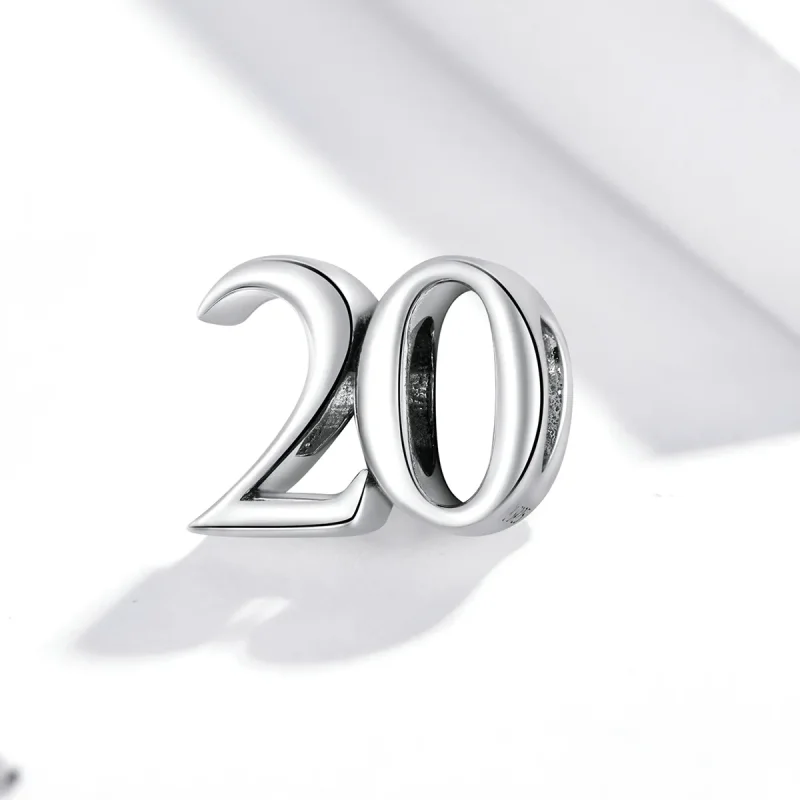 (kép) PANDORA típusú 20. évforduló charm - SCC1623 - Megtekintés 2