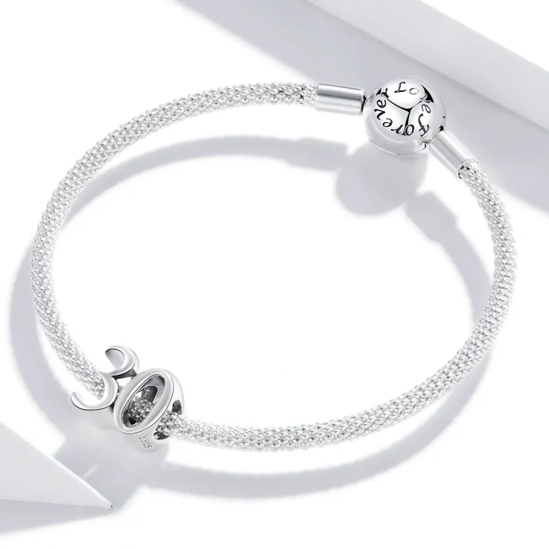(kép) PANDORA típusú 30. születésnap charm - SCC1622 - Megtekintés 3