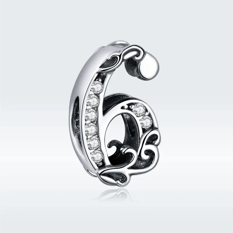(kép) PANDORA típusú 6. szám charm - SCC1418-6 - Megtekintés 5
