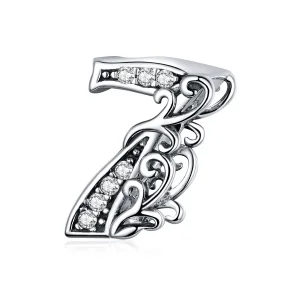 PANDORA típusú 7. szám charm - SCC1418-7 (kép) PANDORA típusú 7. szám charm - SCC1418-7