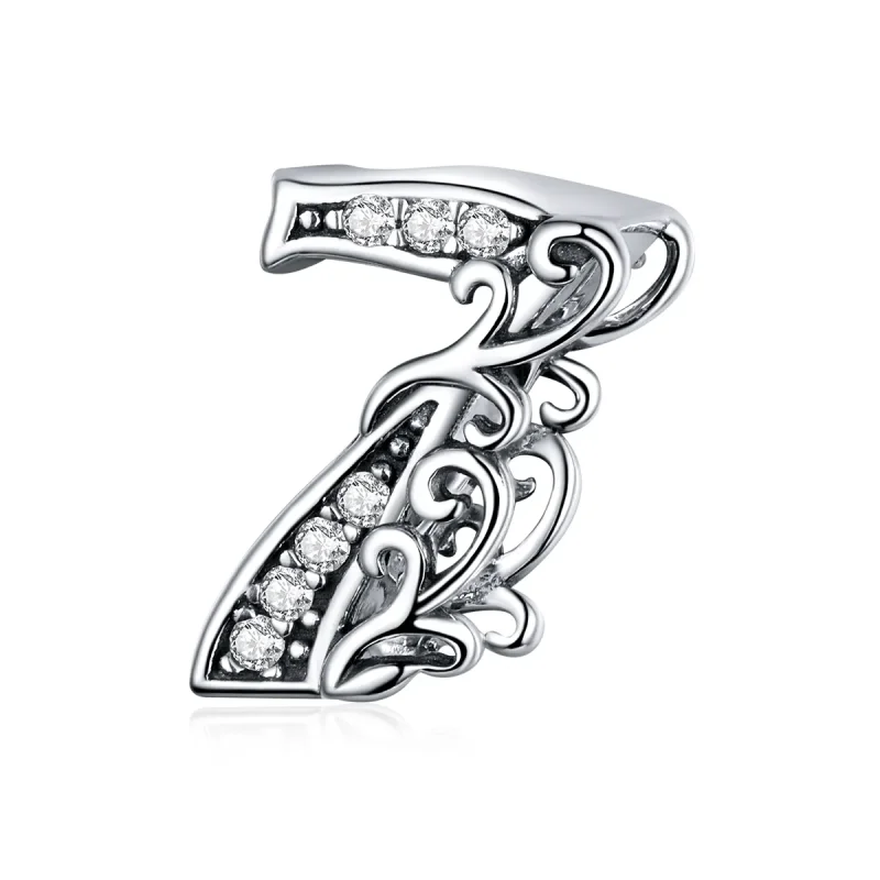 (kép) PANDORA típusú 7. szám charm - SCC1418-7