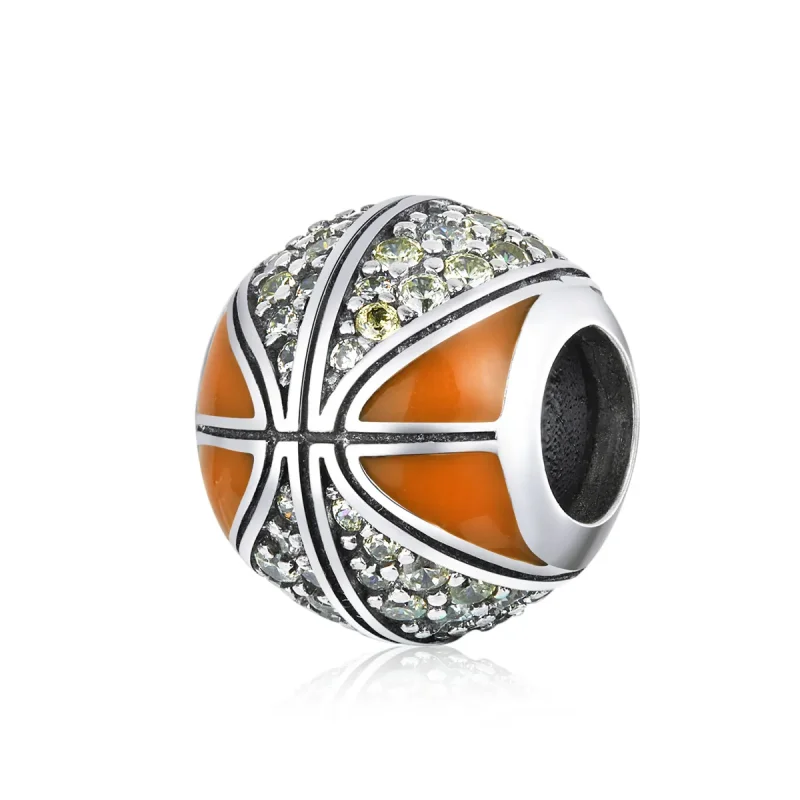 (kép) PANDORA típusú a kosárlabda szelleme charm - SCC1506
