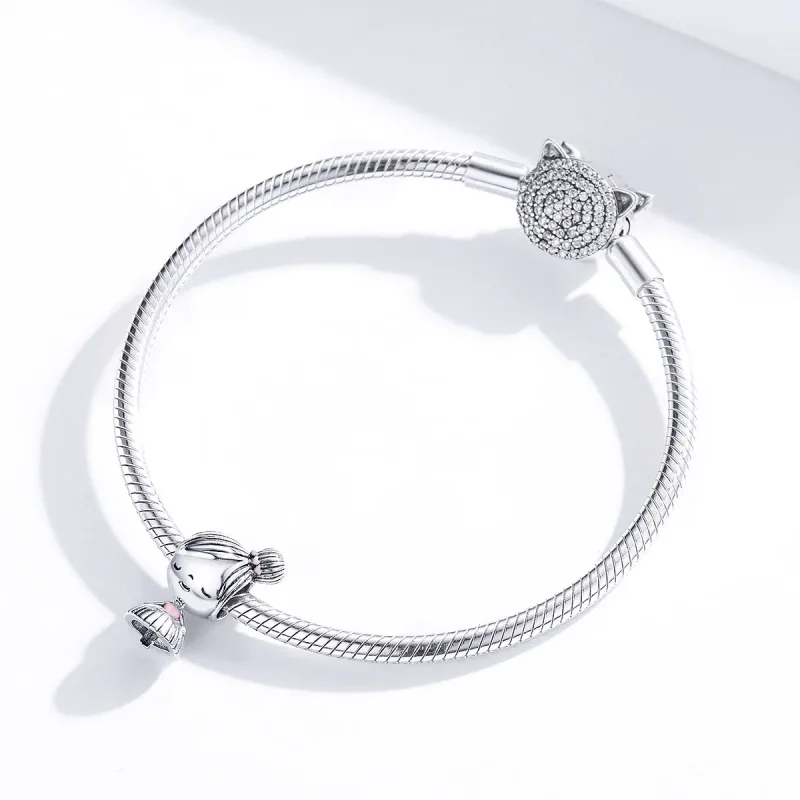 (kép) PANDORA típusú a lány charm - SCC1335 - Megtekintés 3