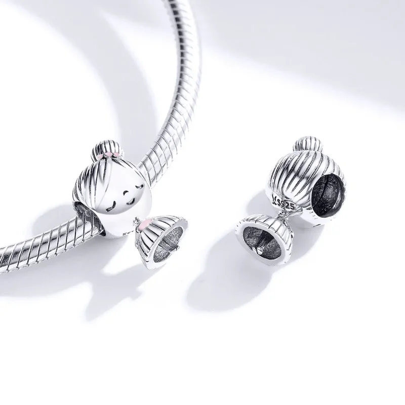 (kép) PANDORA típusú a lány charm - SCC1335 - Megtekintés 4