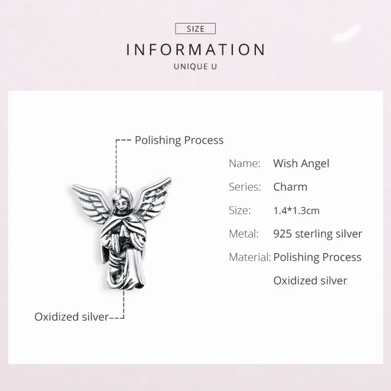 (kép) PANDORA típusú a szerelem angyala charm - BSC314 - Megtekintés 6