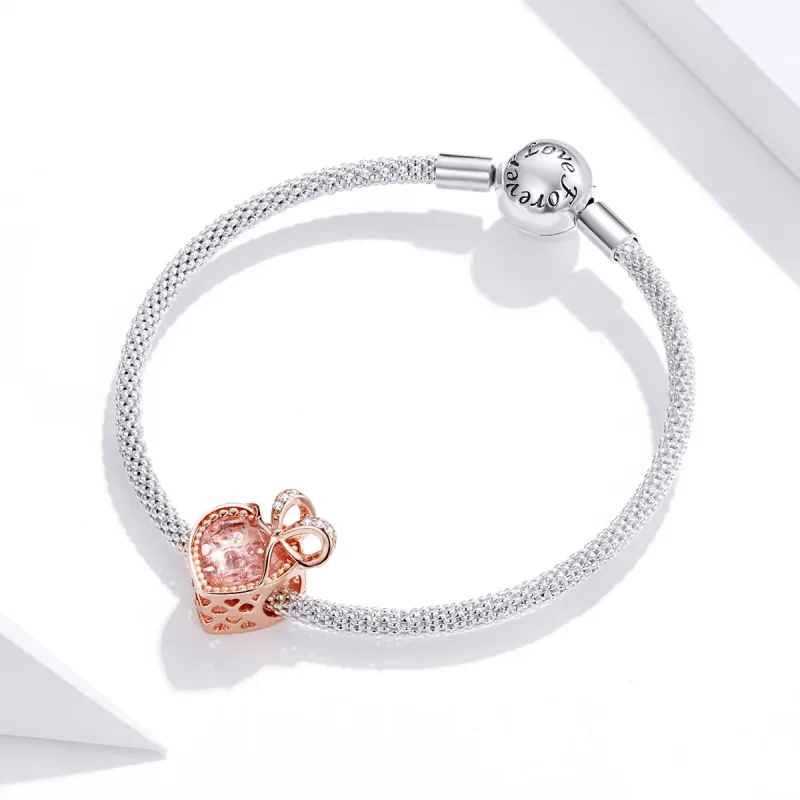 (kép) PANDORA típusú A szeretet ajándéka Charm - BSC398 - Megtekintés 3