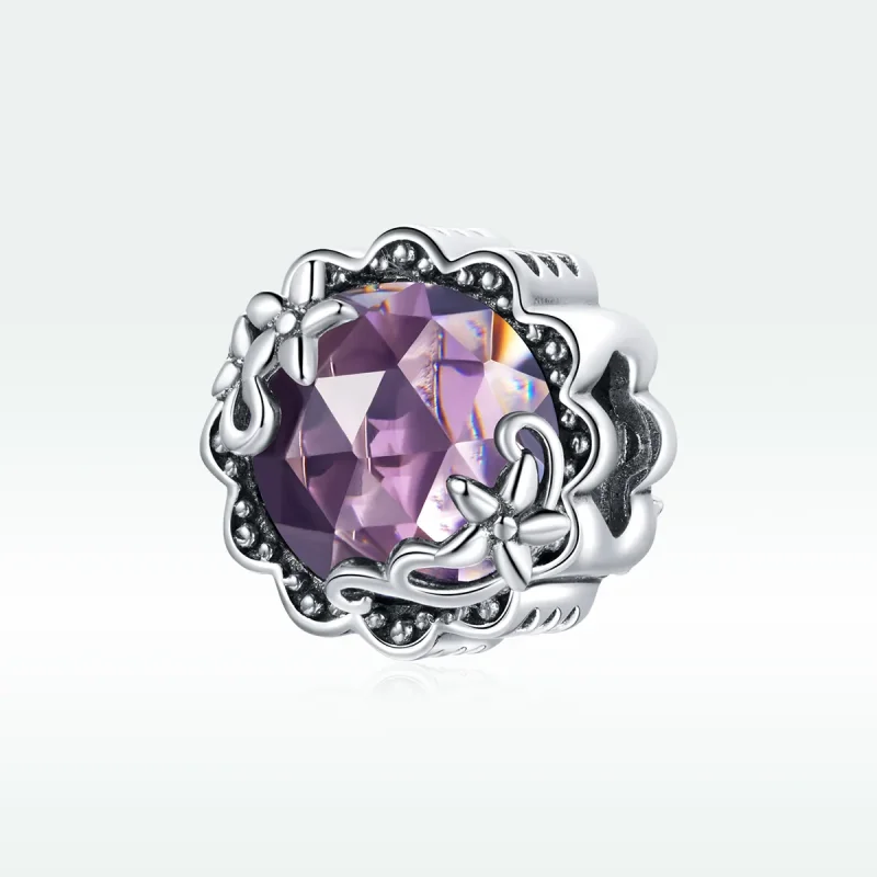 (kép) PANDORA típusú ametiszt minta charm - SCC1796 - Megtekintés 5