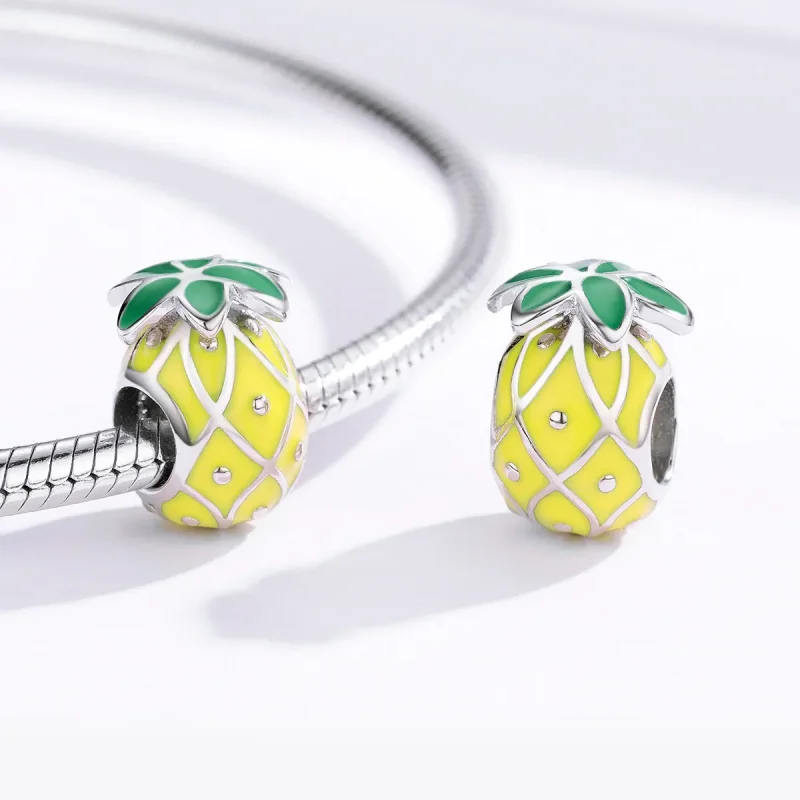 (kép) PANDORA típusú ananász charm - BSC128 - Megtekintés 3