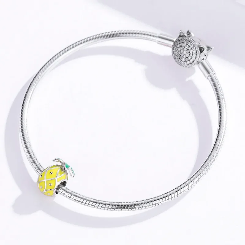 (kép) PANDORA típusú ananász charm - BSC128 - Megtekintés 4