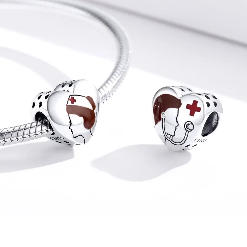 (kép) PANDORA típusú angel in white nurse - ápoló charm - SCC1547 - Megtekintés 2