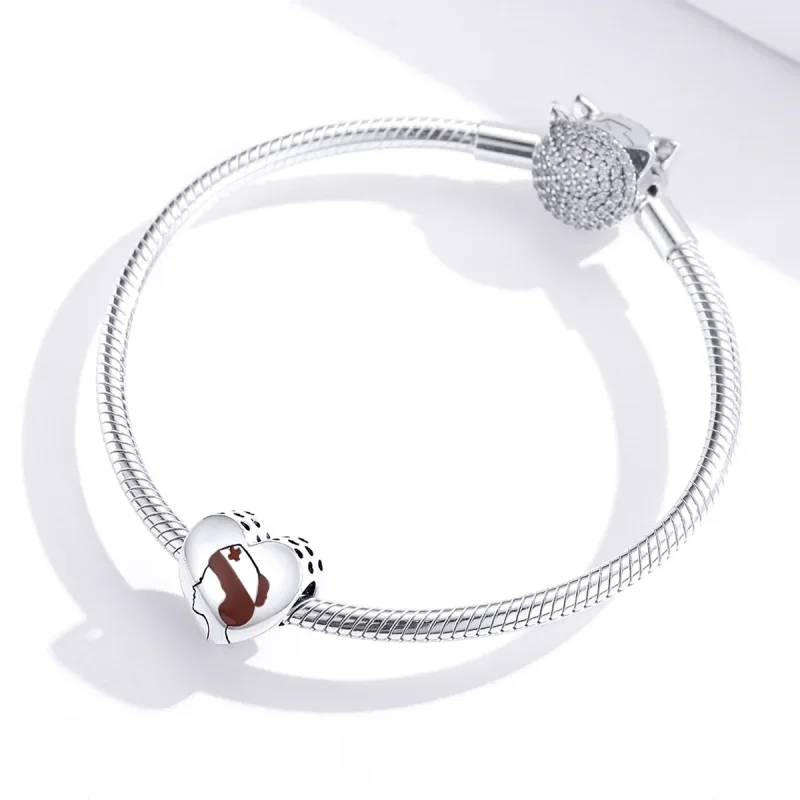 (kép) PANDORA típusú angel in white nurse - ápoló charm - SCC1547 - Megtekintés 4