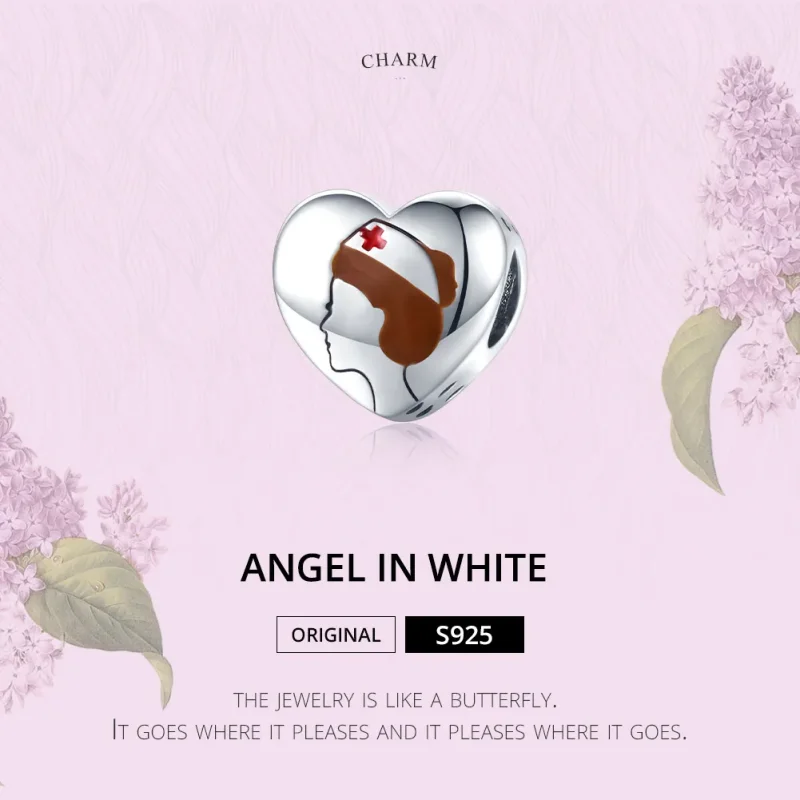 (kép) PANDORA típusú angel in white nurse - ápoló charm - SCC1547 - Megtekintés 6