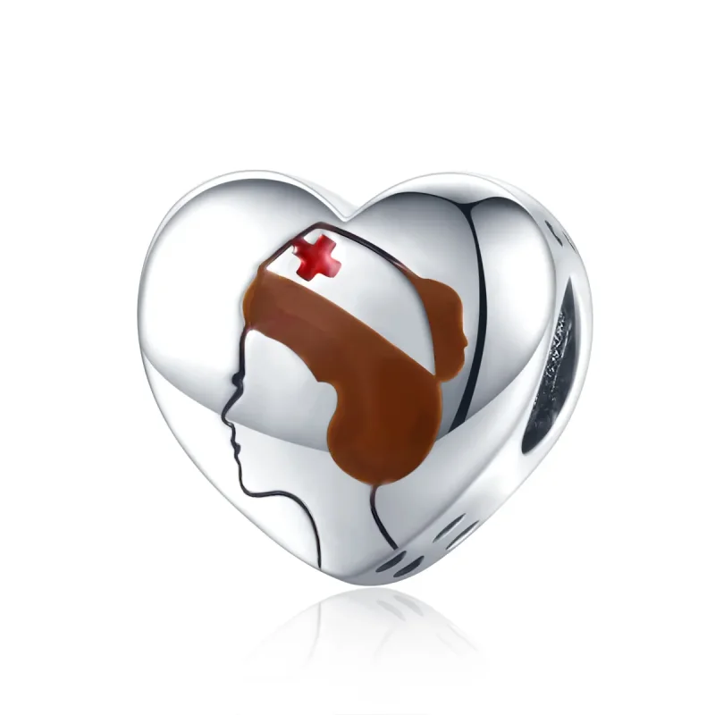 (kép) PANDORA típusú angel in white nurse - ápoló charm - SCC1547