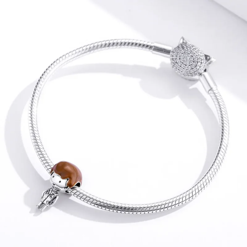 (kép) PANDORA típusú Angyal fehérben Charm - SCC1549 - Megtekintés 4