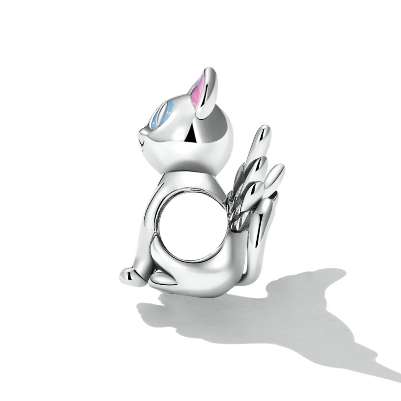 (kép) PANDORA típusú Angyal macska Charm - SCC2299 - Megtekintés 3