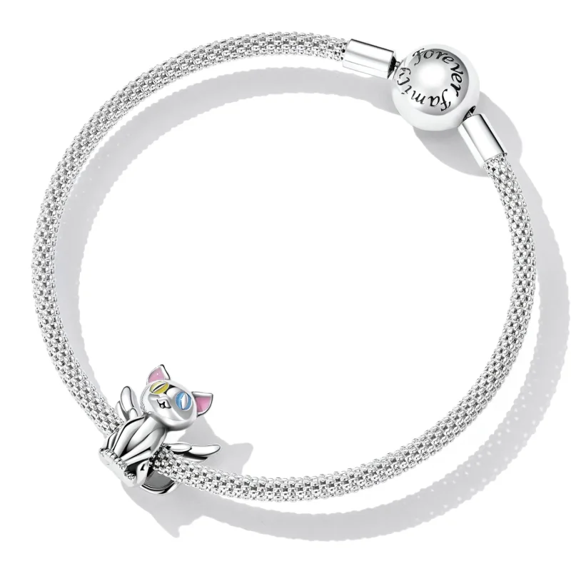(kép) PANDORA típusú Angyal macska Charm - SCC2299 - Megtekintés 5