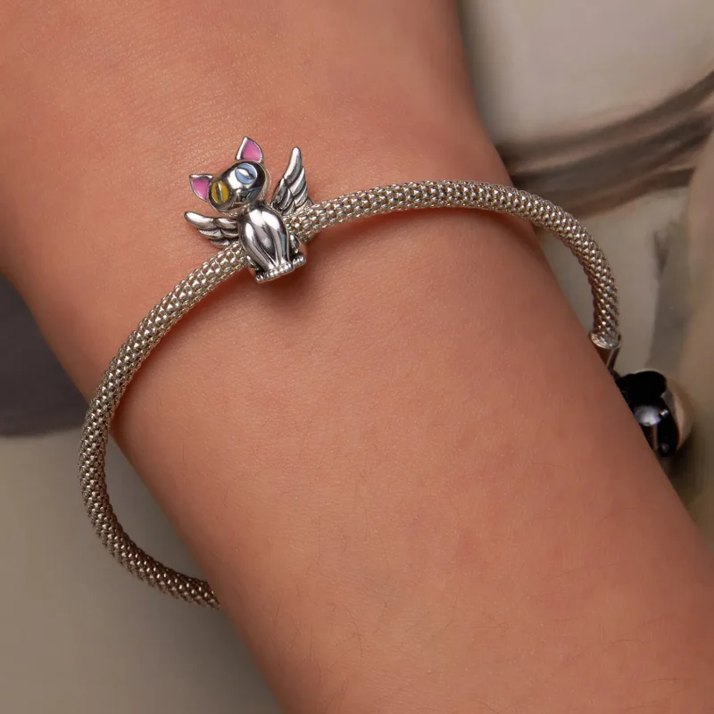 (kép) PANDORA típusú Angyal macska Charm - SCC2299 - Megtekintés 6
