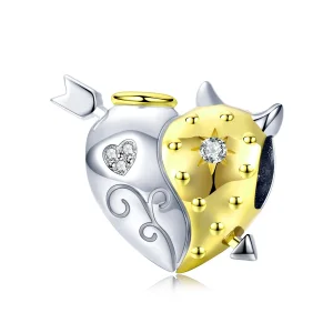 PANDORA típusú angyal és ördög charm - BSC107 (kép) PANDORA típusú angyal és ördög charm - BSC107