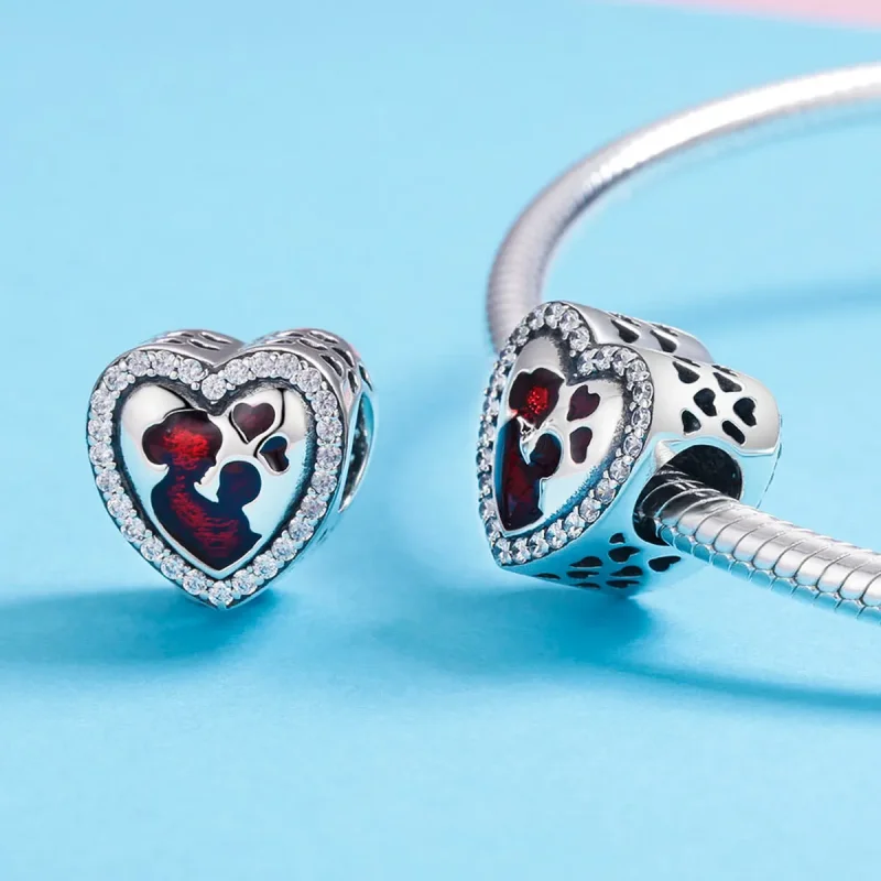 (kép) PANDORA típusú anya és fia charm - SCC634 - Megtekintés 4