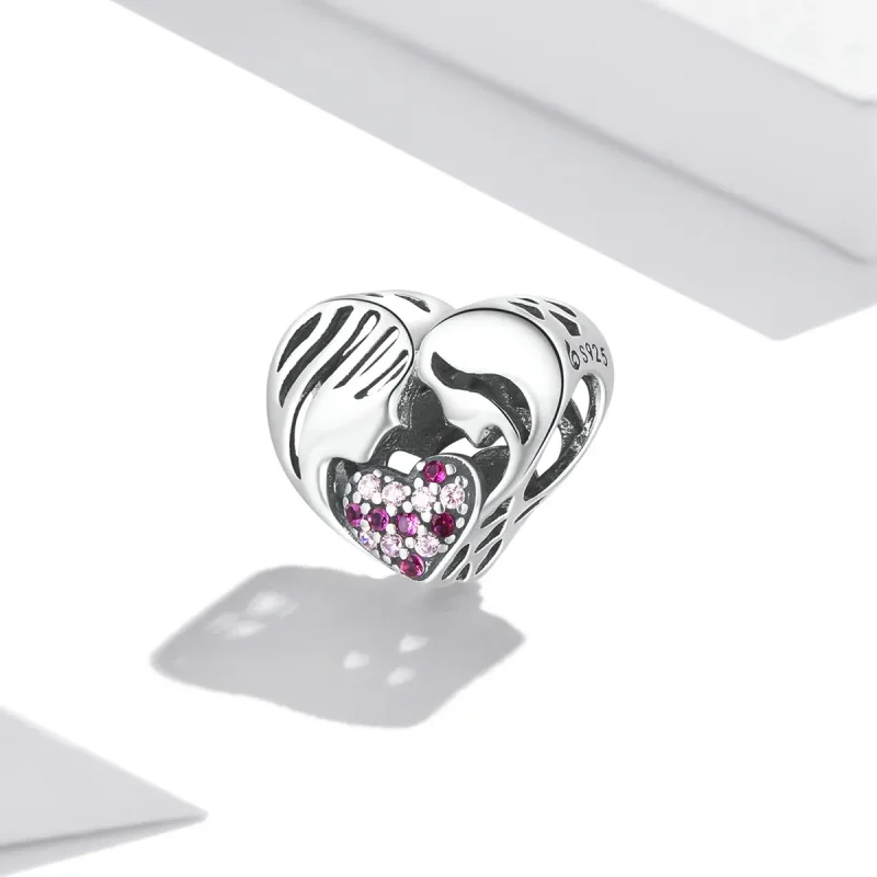 (kép) PANDORA típusú Anya és lánya szeretik a sziluettet Charm - BSC575 - Megtekintés 2