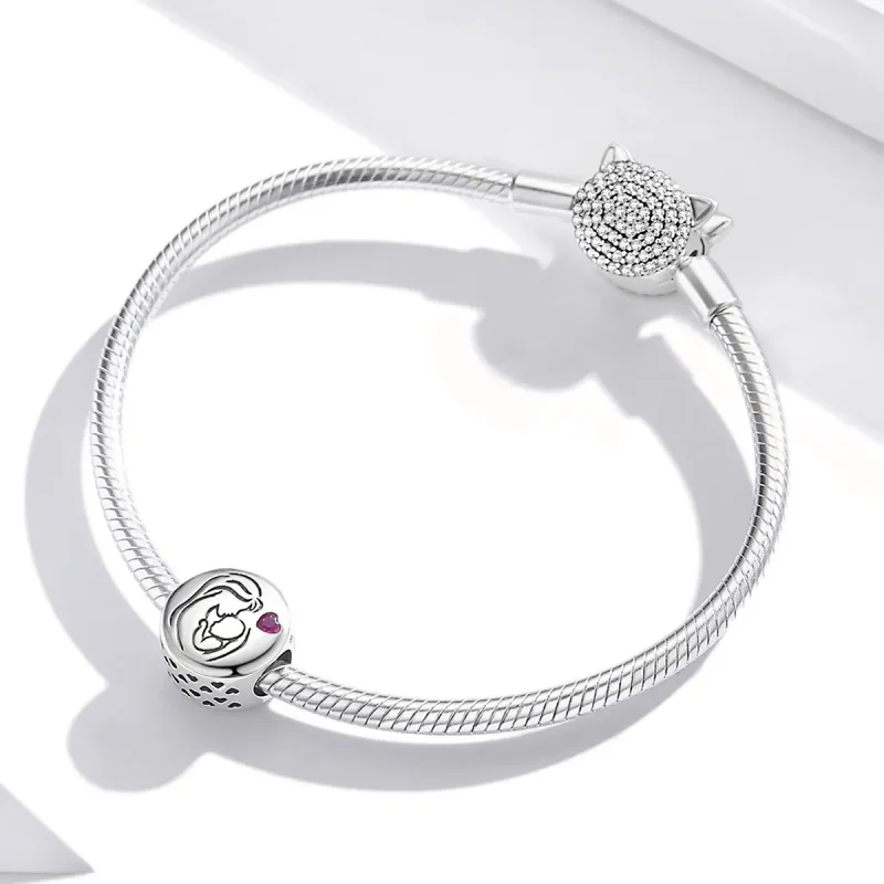 (kép) PANDORA típusú Anya szeretete Charm - BSC493 - Megtekintés 3