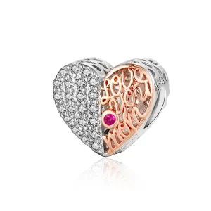 PANDORA típusú anya szív charm - SCC1173 (kép) PANDORA típusú anya szív charm - SCC1173