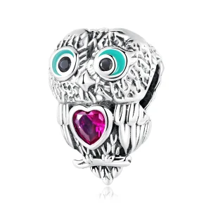 (kép) PANDORA típusú Aranyos bagoly Charm - SCC2253