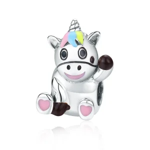 (kép) PANDORA típusú Aranyos egyszarvú Charm - BSC041