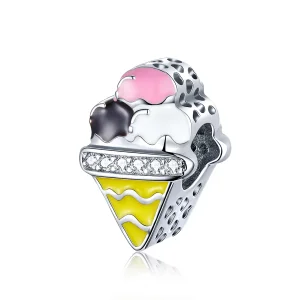 (kép) PANDORA típusú aranyos fagylalt charm - SCC1129