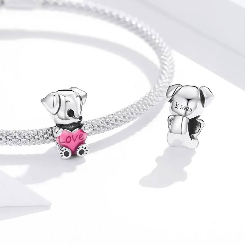 (kép) PANDORA típusú aranyos kiskutya charm - SCC1677 - Megtekintés 4