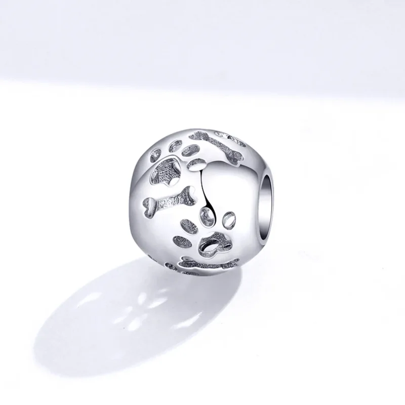 (kép) PANDORA típusú Aranyos kisállat lábnyomok Charm - BSC140 - Megtekintés 2