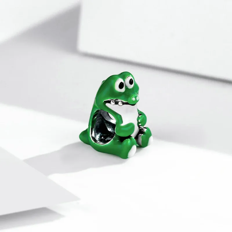 (kép) PANDORA típusú Aranyos krokodil Charm - SCC2008 - Megtekintés 2
