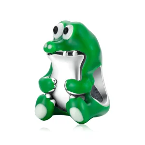 (kép) PANDORA típusú Aranyos krokodil Charm - SCC2008