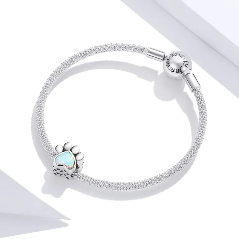 (kép) PANDORA típusú aranyos kutya mancs charm - SCC1676 - Megtekintés 3