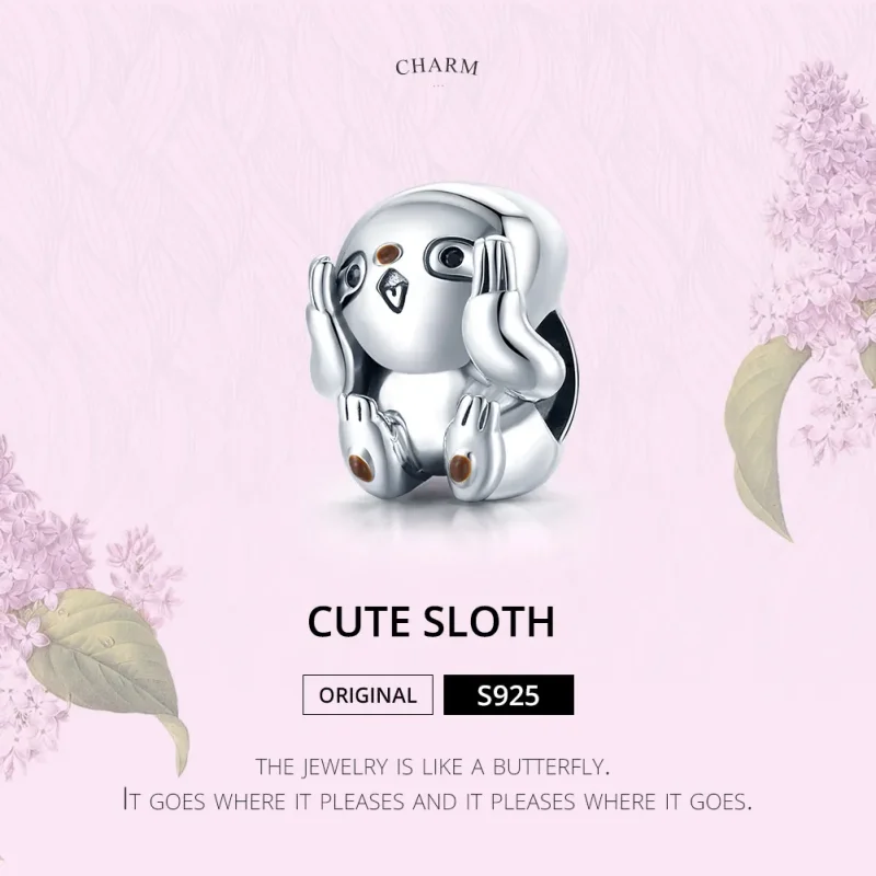 (kép) PANDORA típusú aranyos lajhár charm - SCC1698 - Megtekintés 6
