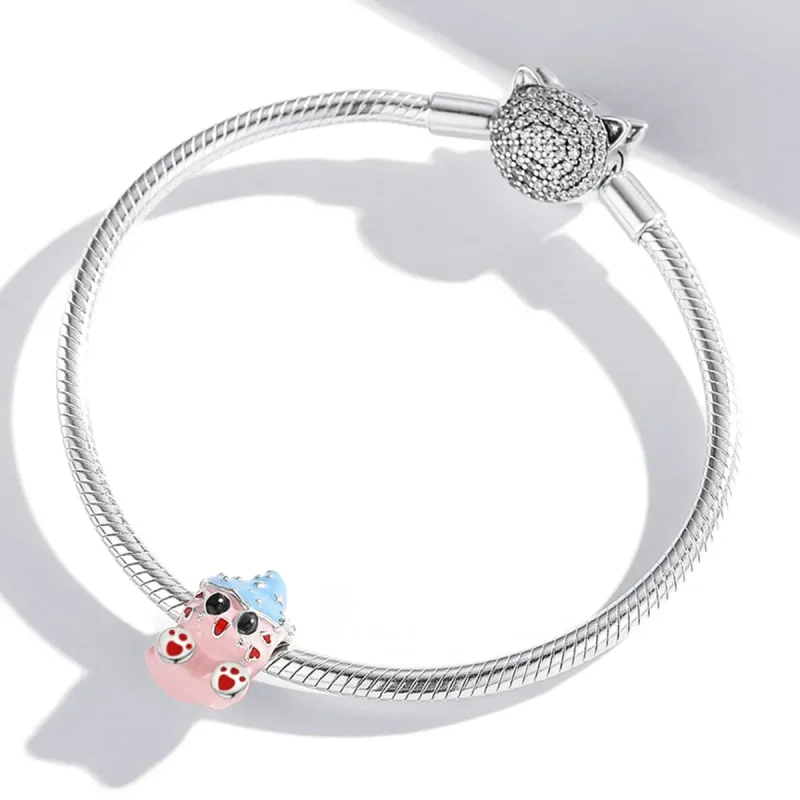 (kép) PANDORA típusú Aranyos macska baba Charm - SCC1939 - Megtekintés 4