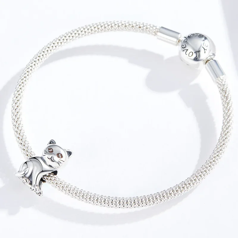 (kép) PANDORA típusú aranyos macska charm - SCC1305 - Megtekintés 4