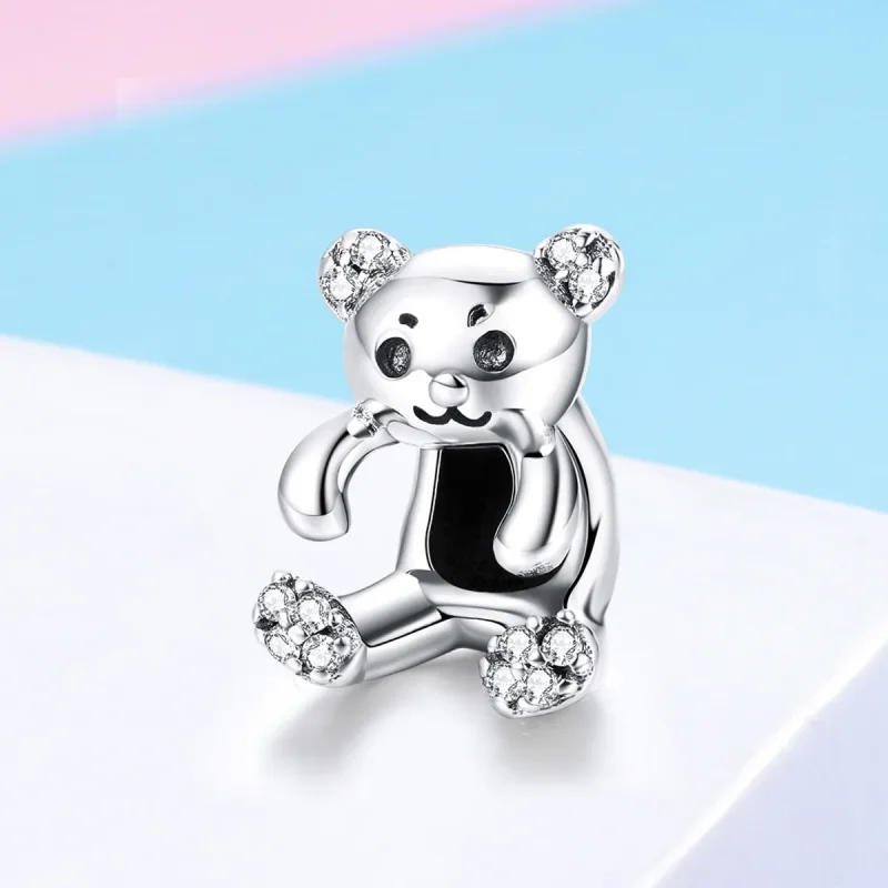 (kép) PANDORA típusú aranyos medve charm - SCC984 - Megtekintés 2
