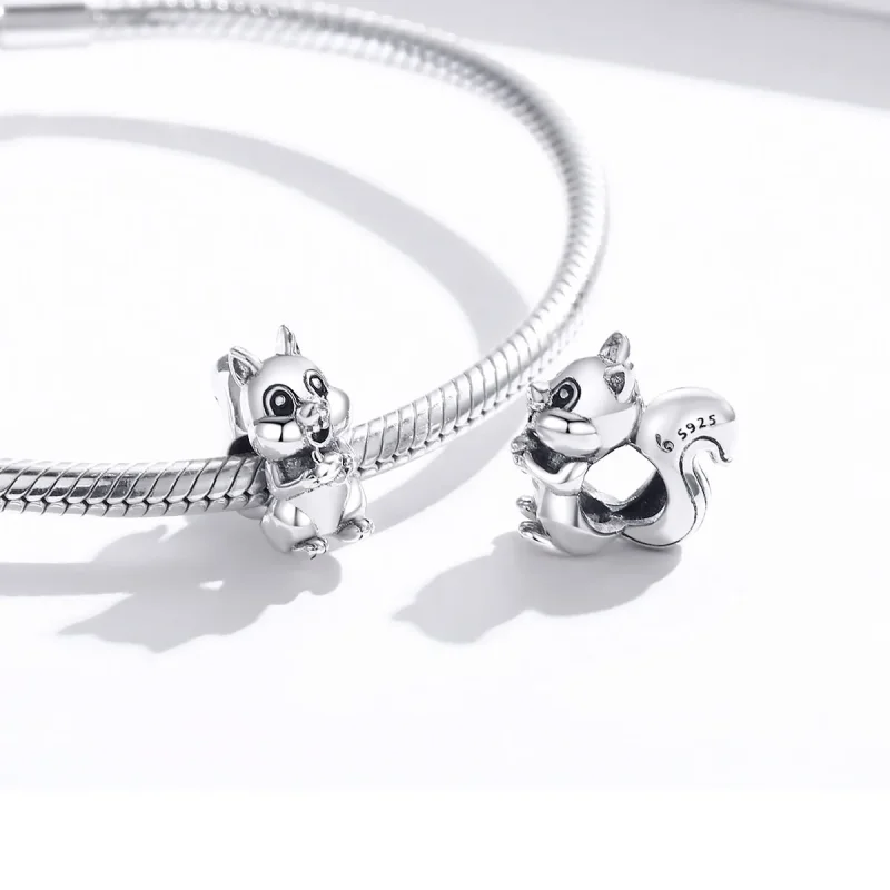 (kép) PANDORA típusú aranyos mókus charm - BSC338 - Megtekintés 4