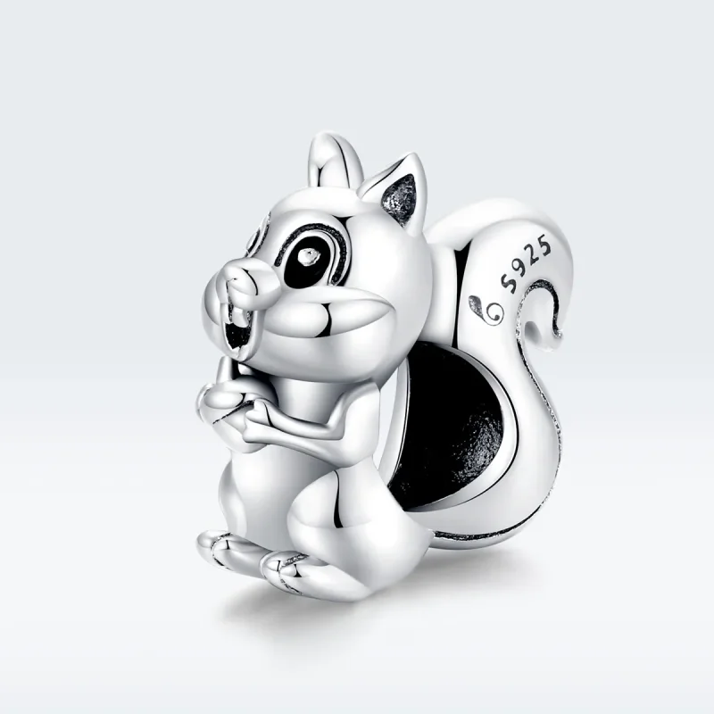(kép) PANDORA típusú aranyos mókus charm - BSC338 - Megtekintés 5